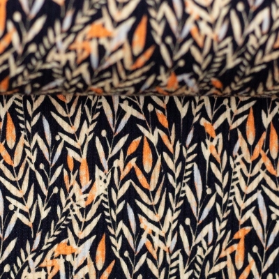 Rippjersey | MIA Blumenwiese | schwarz